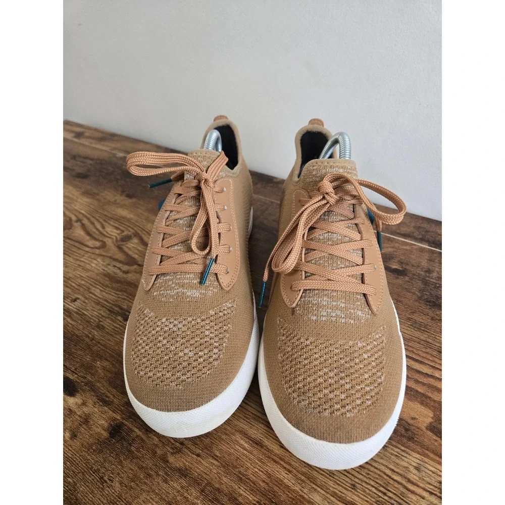 Vessi Weekend Sneakers Tan Waterproof Mens 9 Women 10 Low Top Casual Shoes